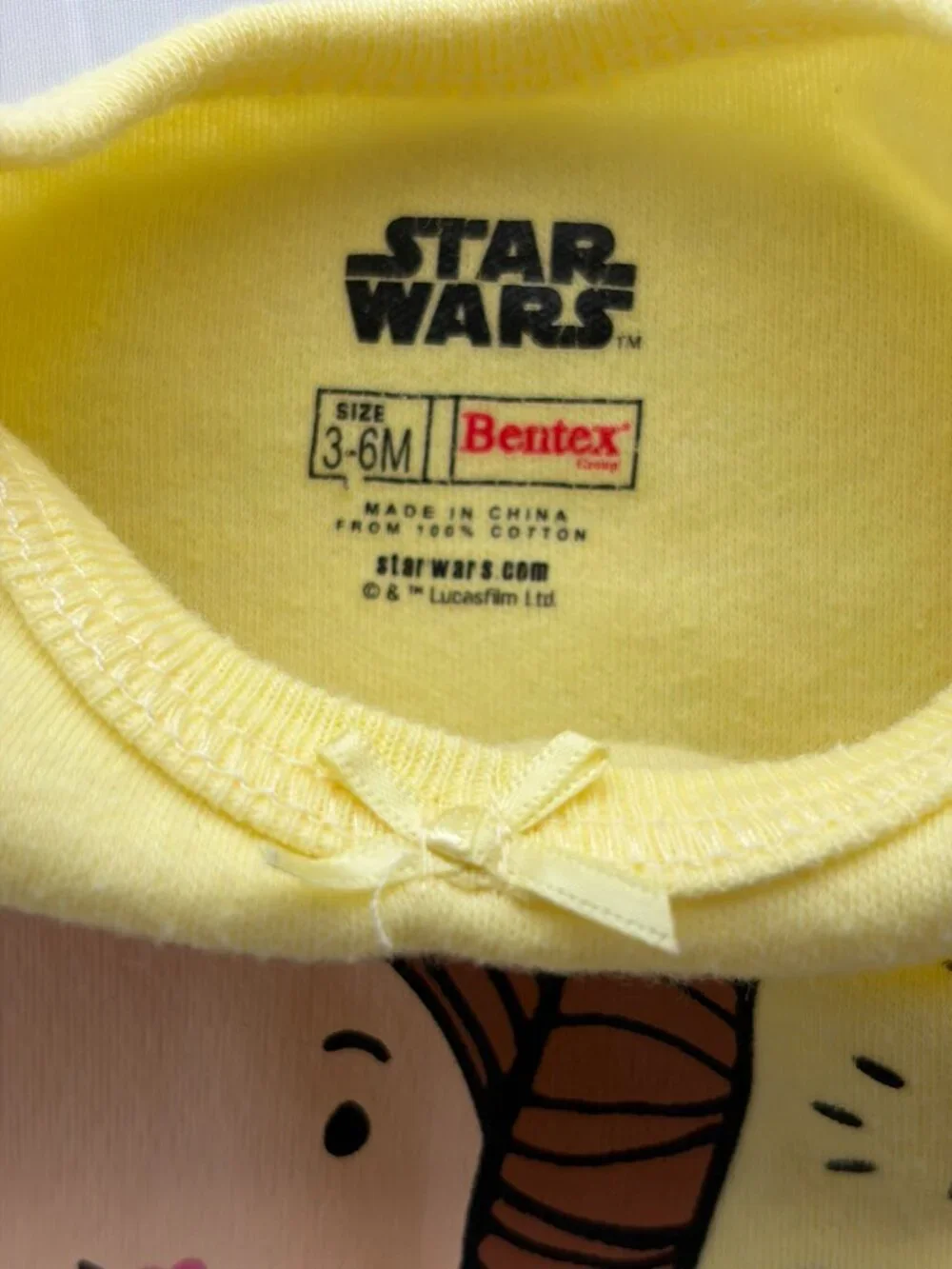 Star Wars Baby Girl Bodysuits 3-6 Months Set of 4 Grogu Leia R2-D2 Yoda Disney